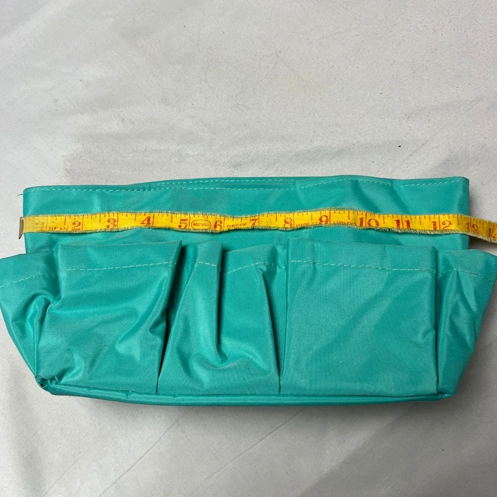 Thirty One Teal Organizer‎ Tote Bag with Pockets Cosmetic, Crafts, Baby Room